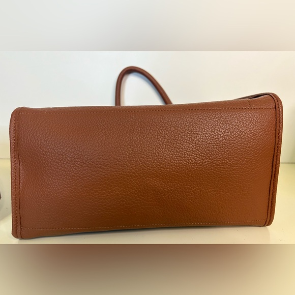 Steve Madden Rich Brown Purse with Gold Accents - Picture 7 of 8